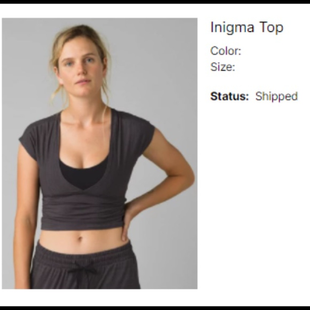 Cropped V Neck fitness Inigma Top from Prana